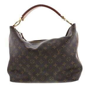LOUIS VUITTON Sully Bag Shoulder Messenger Monogram Brown
